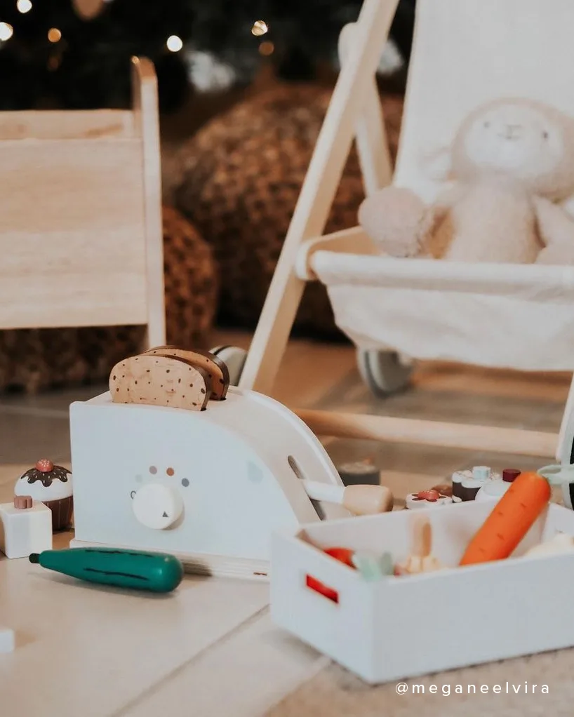 Kids Concept - Houten Brood Rooster - Toaster Set - Kid's Hub -  Perfecte Aanvulling op de Speelkeuken – Image 5