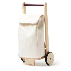 Kids Concept -  Houten Winkelwagen - Shopping Trolley voor Kleine Shoppers