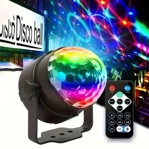 1 boule lumineuse LED multicolore avec télécommande