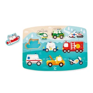 Hape - Knoppuzzel Hulpdiensten