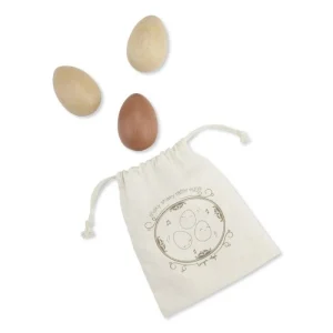 Konges Slojd - Houten rammel eitjes neutral (3st)