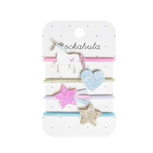 Rockahula - Haarelastiekjes Unicorn - Set van 4
