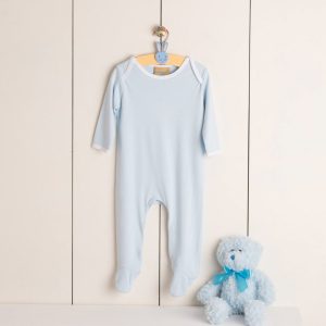 Contrast long sleeved sleep suit