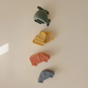 Lot de 4 jouets de bain - Véhicules | MUSHIE