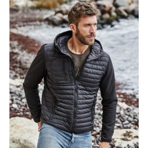 Hooded crossover jacket