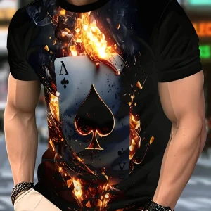 T-shirt graphique As de Pique pour homme