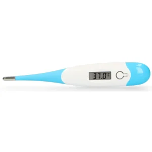 Alecto - BC-19 Digitale Thermometer met Koortsalarm en Geheugenfunctie - Blauw