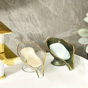 1 porte-savon créatif en plastique avec drainage automatique