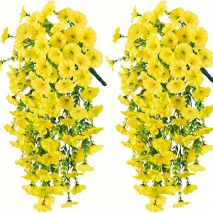 Lot de 2 marguerites artificielles suspendues