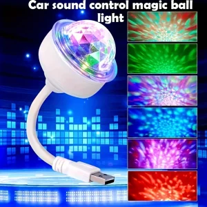1 boule lumineuse magique USB à commande vocale