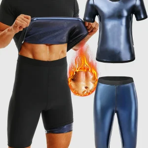 Tenue de sport de compression sauna pour homme