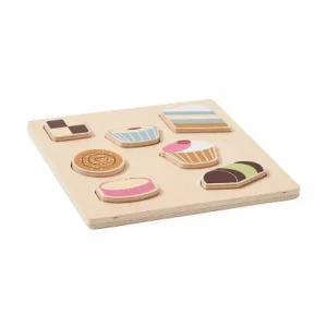 Kids Concept - Houten inlegpuzzel - Puzzel Koekjes
