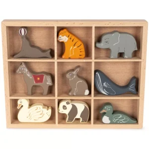 Konges Slojd - Houten mini dieren spel - Multi